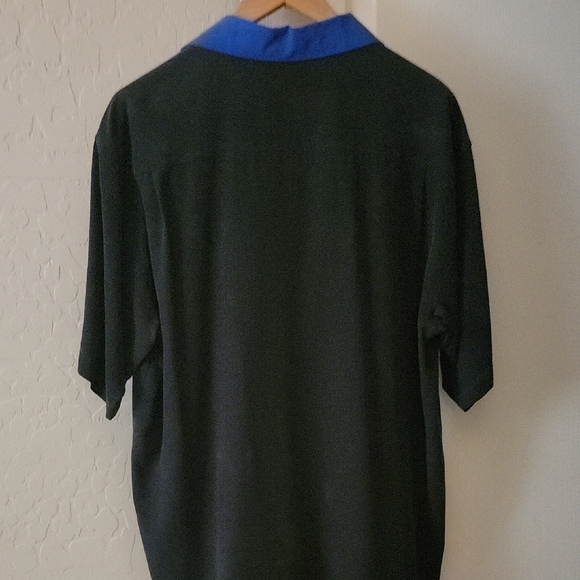Vintage Men's Shirt - Black and Blue - Picture 4 of 4